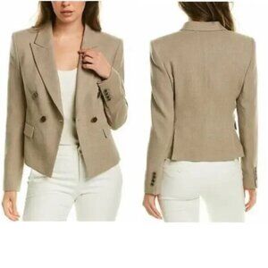 BOSS Hugo Boss Jocala Double-Breasted Wool-Blend Blazer Size 12 New